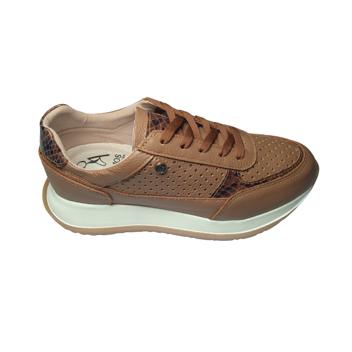Tenis deportivos mujer, de cuero, cómodos y casuales - Honey