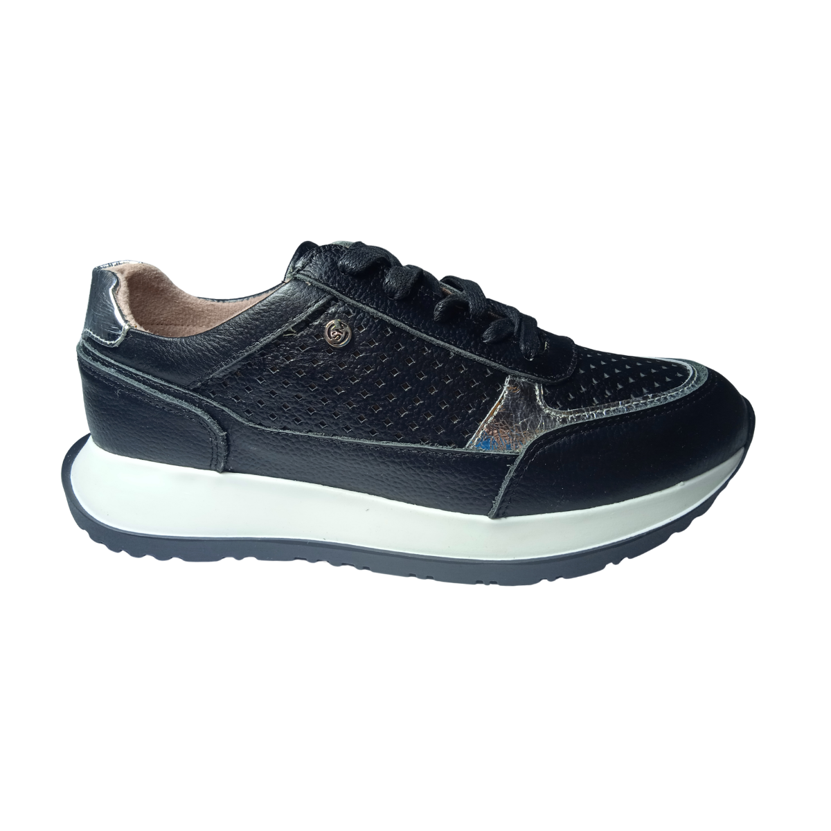Tenis deportivos mujer, de cuero, cómodos y casuales - Moon