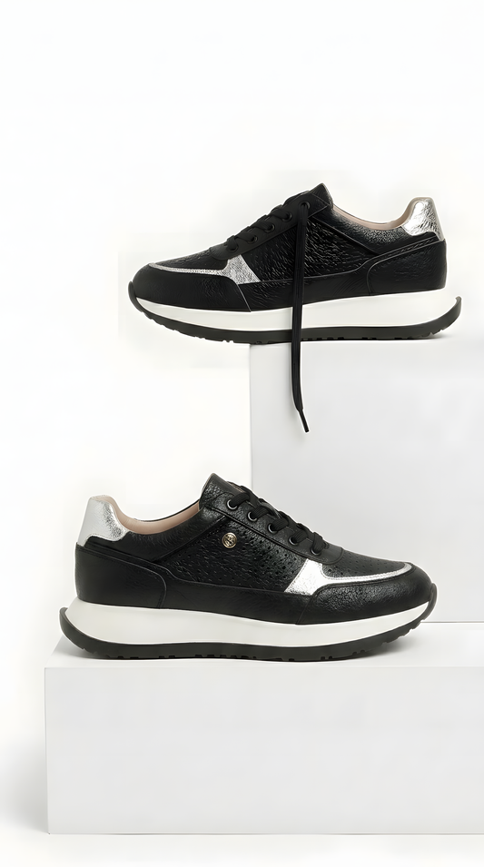 Tenis deportivos mujer, de cuero, cómodos y casuales - Moon