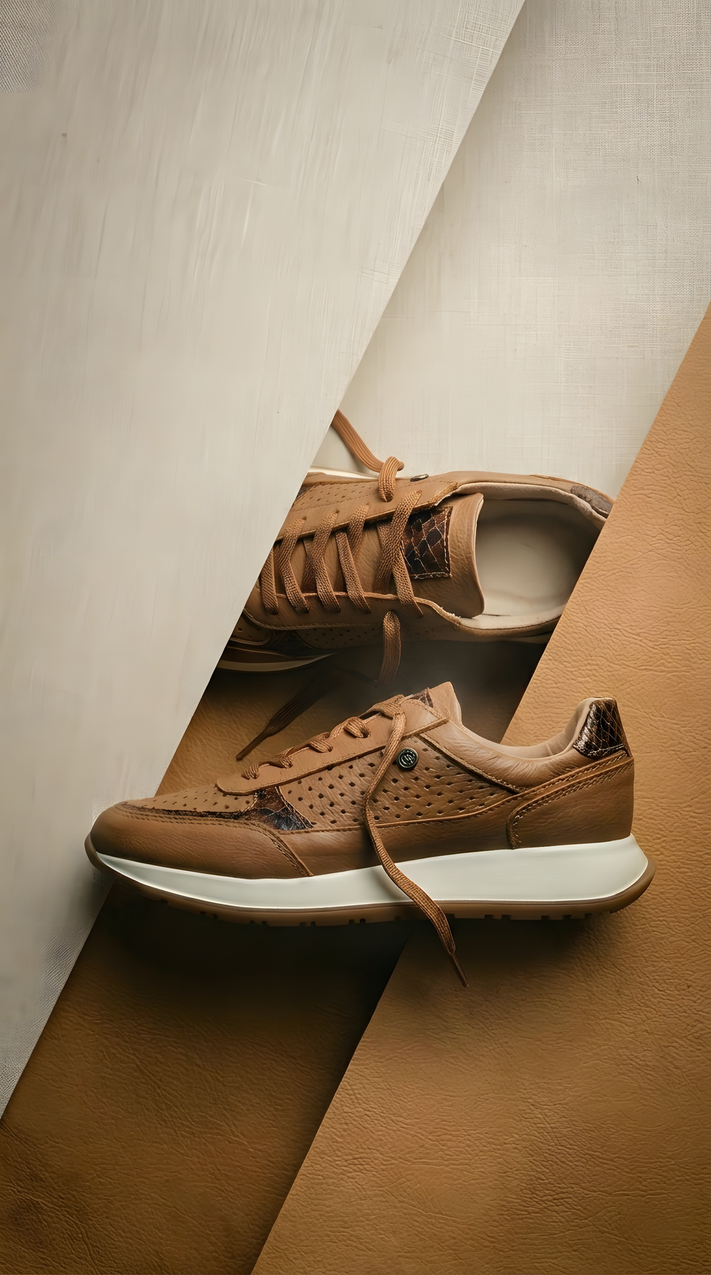 Tenis deportivos mujer, de cuero, cómodos y casuales - Honey
