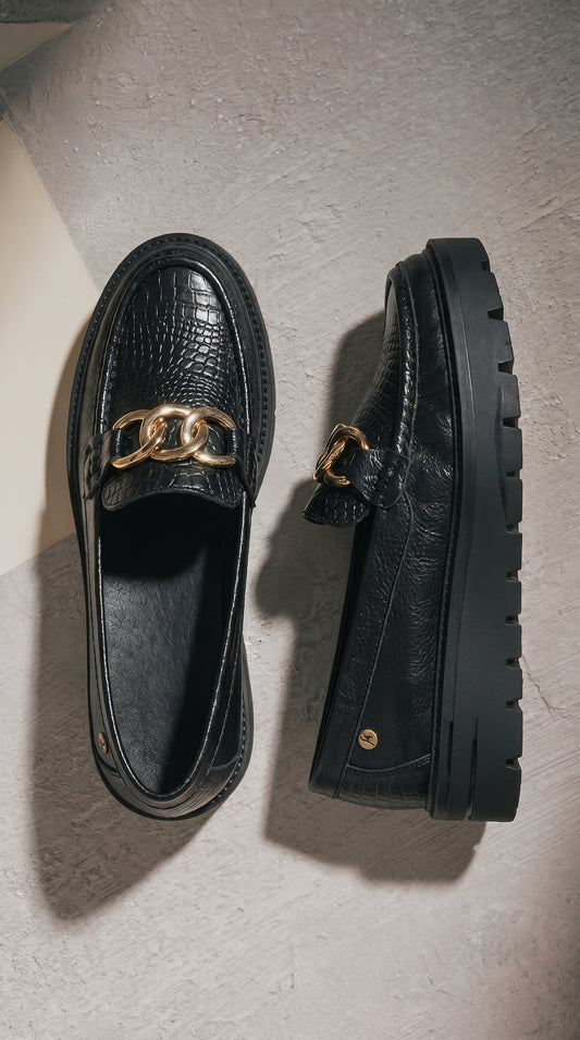 Mocasines para mujer, de vestir, en cuero, cómodos con suela antideslizante