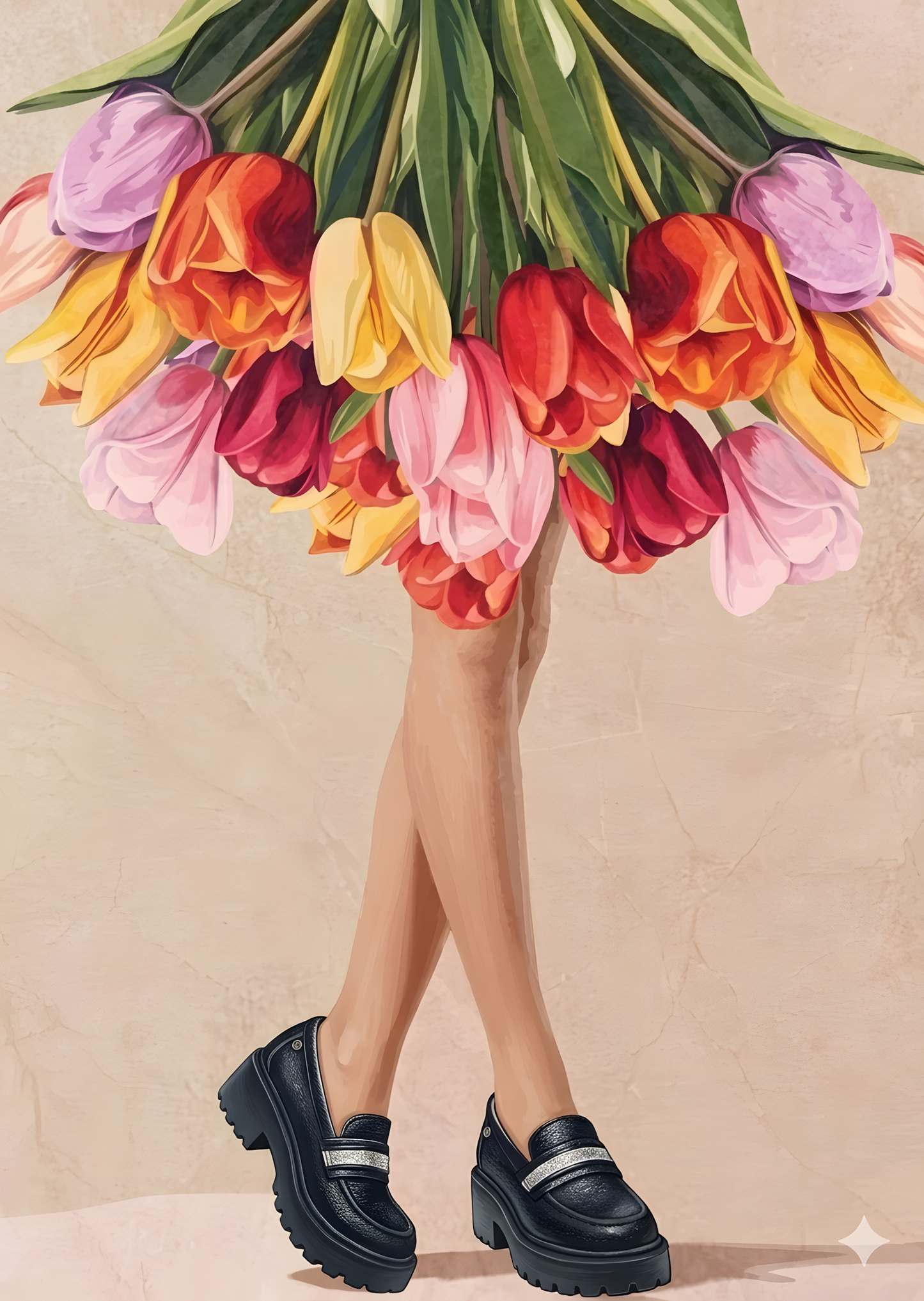 Zapatos loafers mujer, cómodos en piel con plataforma