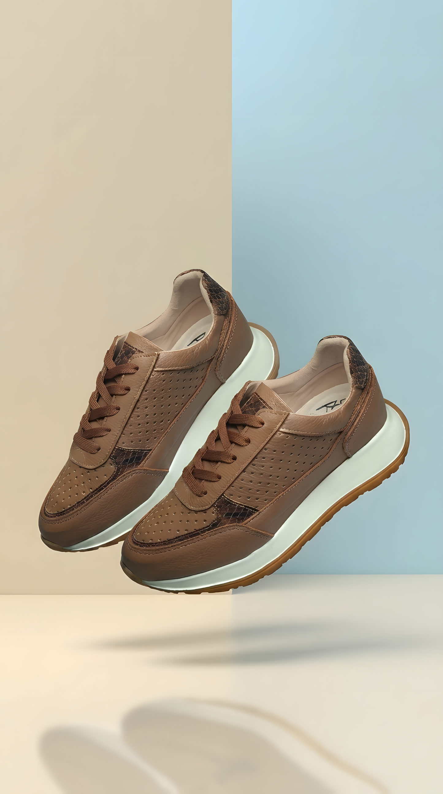 Tenis deportivos mujer, de cuero, cómodos y casuales - Honey