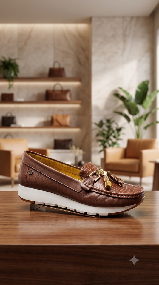 Mocasines Mujer Juveniles en Cuero | Estilo Gommi | Ramos